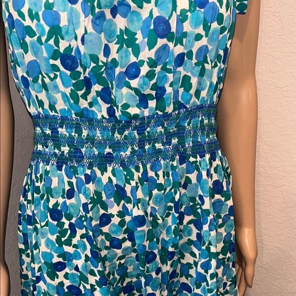 J.Crew-Blue Floral Midi Dress - Picture 7 of 11